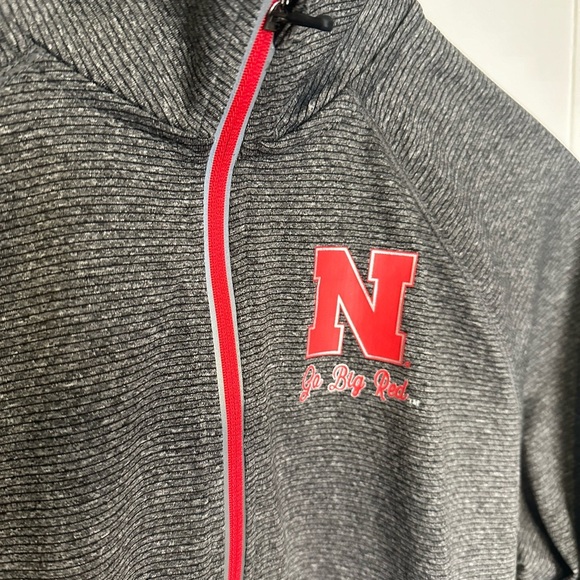 Nebraska Cornhuskers Go Big Red Pullover Long Sleeve Zip women’s fit - Picture 4 of 11